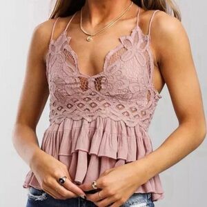 Free people cami mauve/pink